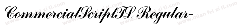 CommercialScriptTL Regular字体转换